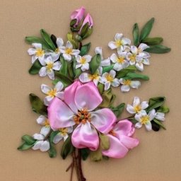 ​Восхитительные вышивки цветов лентами