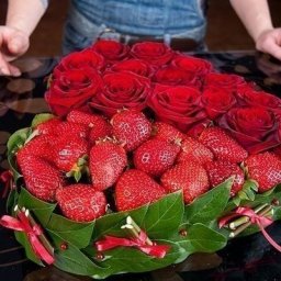 ​Как составить вкусный букет в виде сердца