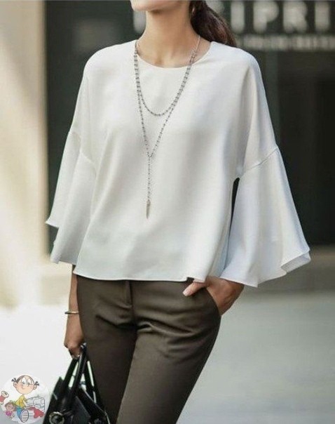 Блуза с воланами Блуза с воланами