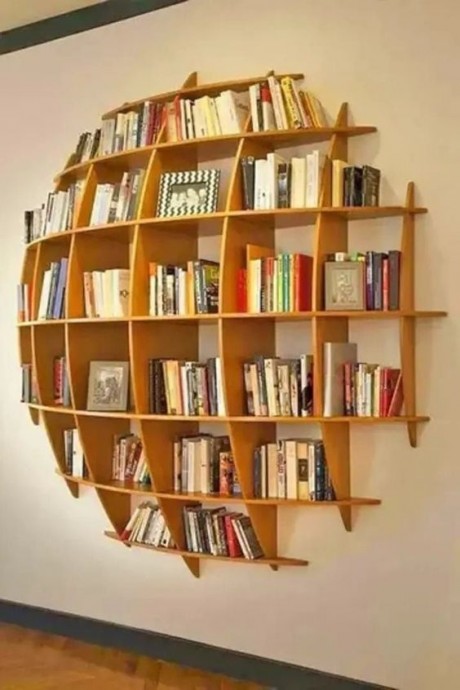 Идеи необычных книжных полок