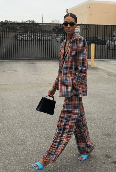 Правила пошива из ткани в клетку