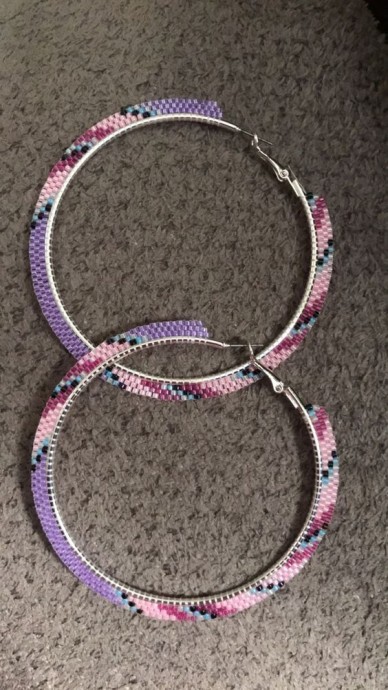 Сережки из бисера