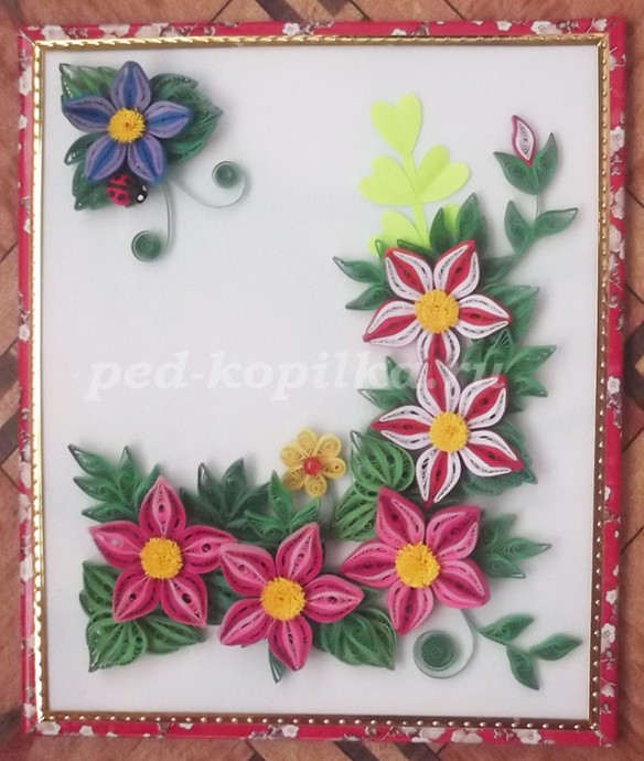 Мастер-класс "Капелька лета" в технике квиллинг