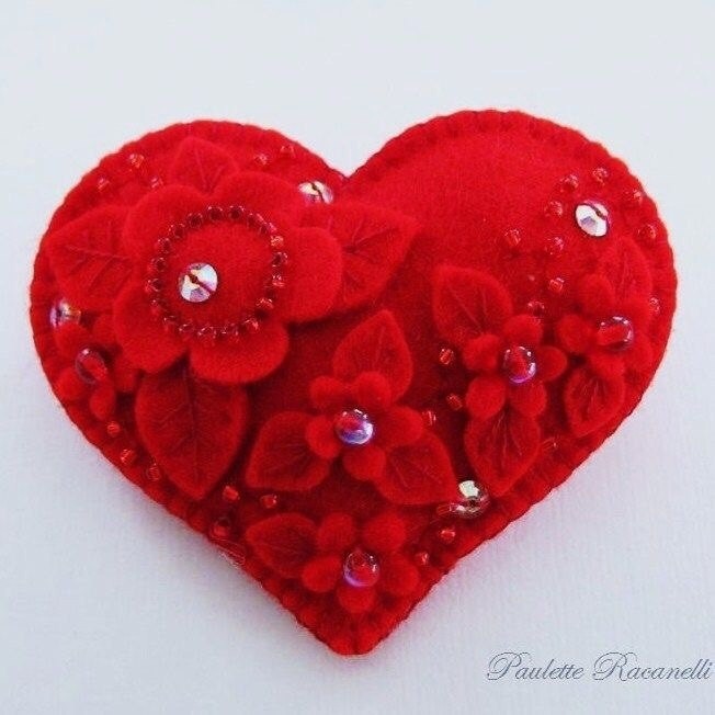 Фетровые сердечки