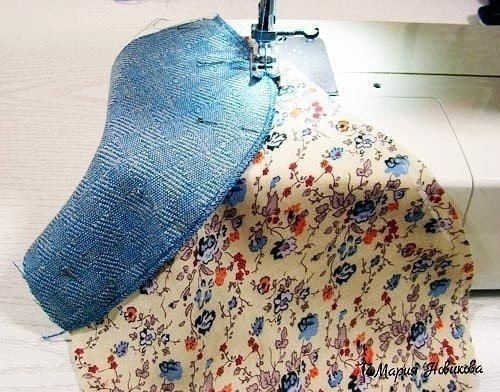 Боковой карман с обтачкой и отрезным бочком Боковой карман с обтачкой и отрезным бочком