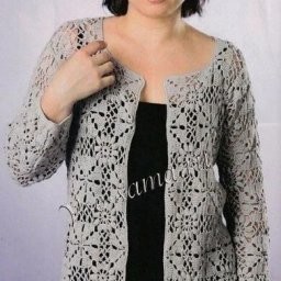 Жакет из мотивов крючком