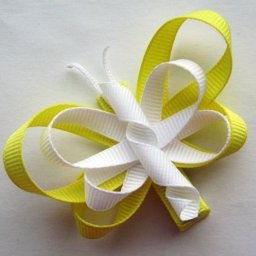 Заколочки из репсовых лент для маленьких модниц