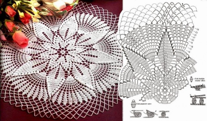 Самые красивые салфетки крючком