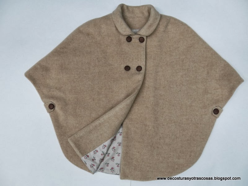 Шьем теплое пончо