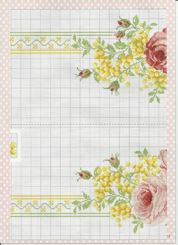 Вышиваем красивую скатерть Вышиваем красивую скатерть