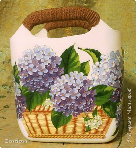 Как сделать из обычной канистры очаровательную  корзинку