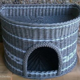 Варианты плетеных домиков для домашних любимчиков