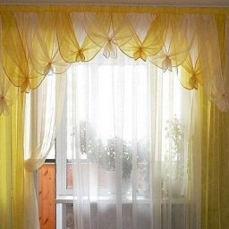 ​Ламбрекен из полосок ткани своими руками