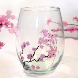 Роспись по стеклу "Сакура"