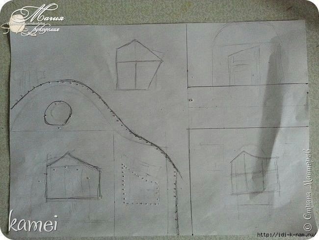 Сказочный домик из соленого теста