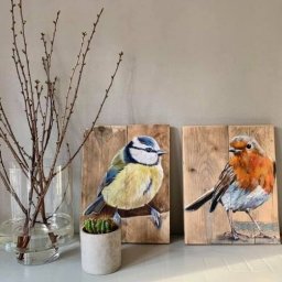 Птички на дощечках