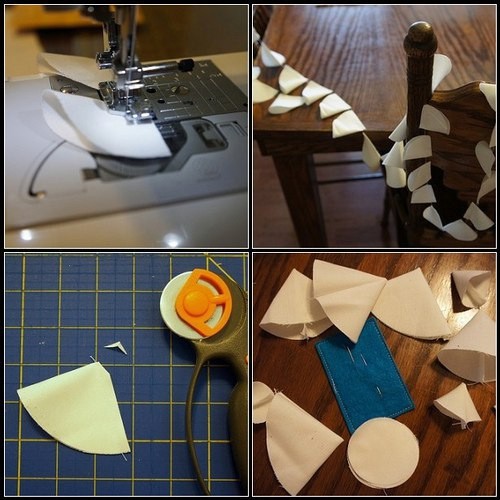 Цветок из ткани