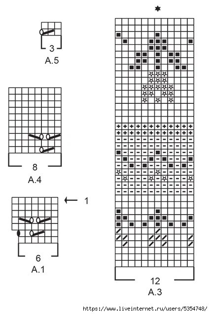 Джемпер спицами "Тюльпанчики"