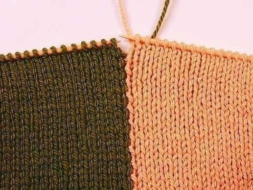 Вязание вертикальных полос