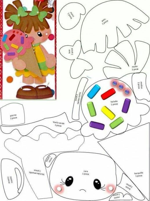 Шаблоны для фигурок для творчества с детьми