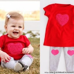 ​Аппликация "Сердечко" для детской одежды: мастер-класс