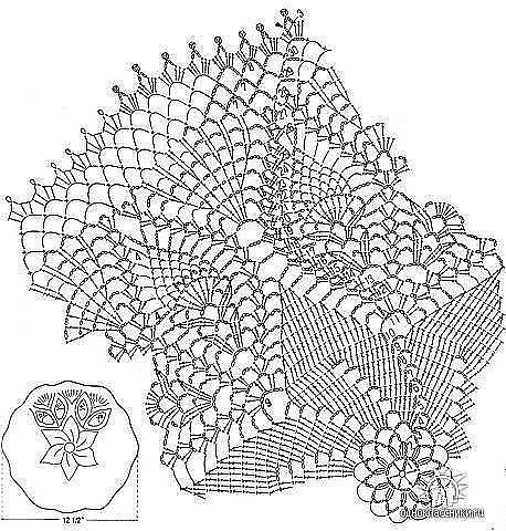 ​Ажурная блузка крючком