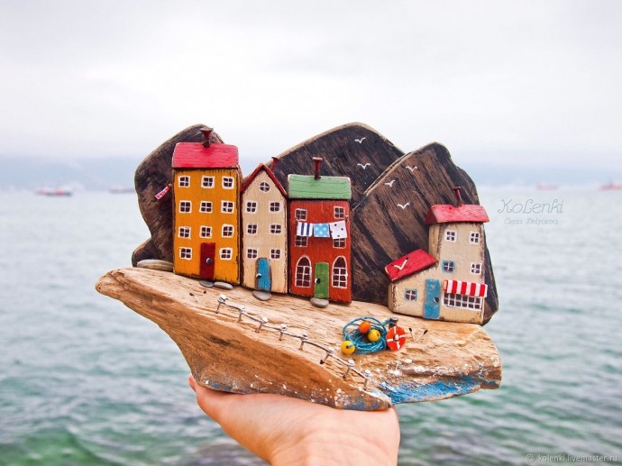 Деревянные города на ладони