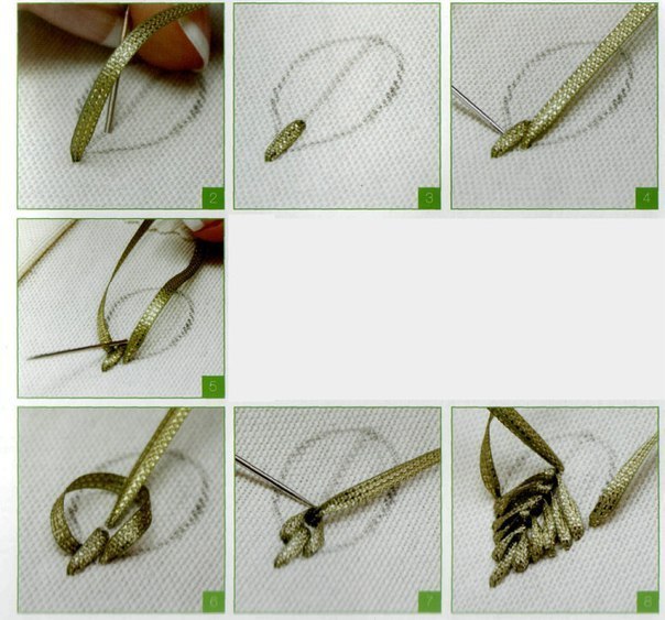 Удивительное творчество из атласных лент