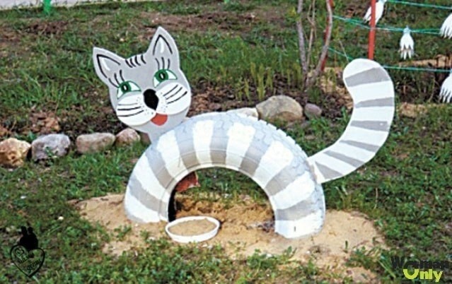 Интересные поделки из шин