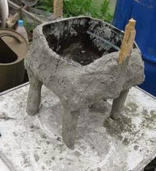 Котик-кашпо: мастер-класс