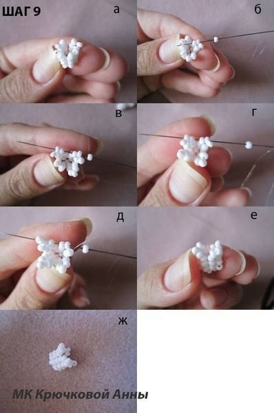 Ландыши из бисера: мастер-класс
