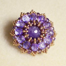 Оплетение бусины бисером