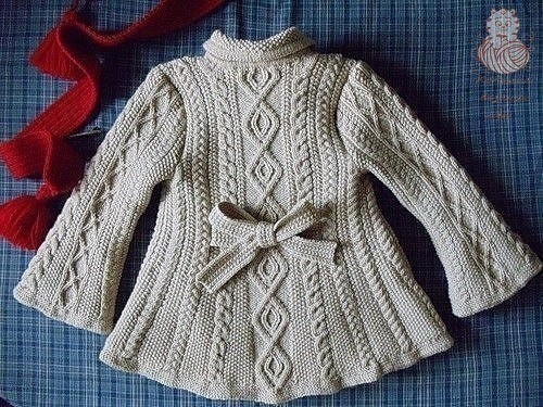 ​Очень красивое вязаное пальто
