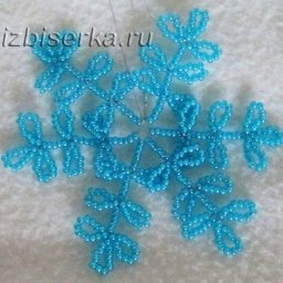 ​Снежинка из бисера