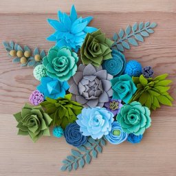 Суккуленты из фетра