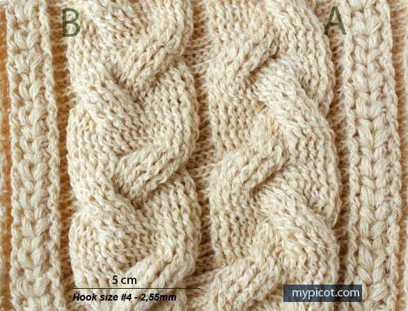 Текстурированный узор крючком