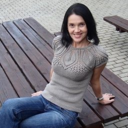 Узор кокетки для кофточки спицами