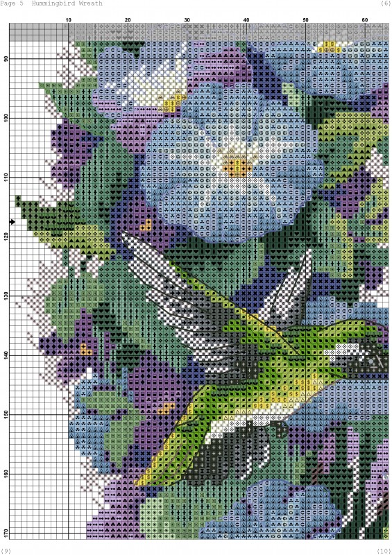 Восхитительный венок крестиком