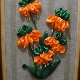 Вышиваем лентами цветок "Рябчик императорский"