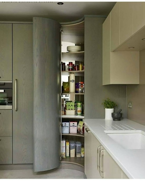 Идеи, как сделать кладовку на кухне