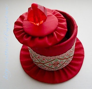 Коробочка-шляпа для швейных мелочей