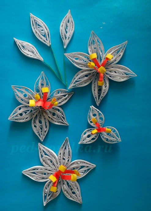 Квиллинг: цветы лилии Квиллинг: цветы лилии