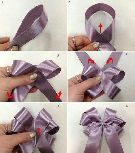 ​Множество вариантов бантов для завязывания и украшения подарков