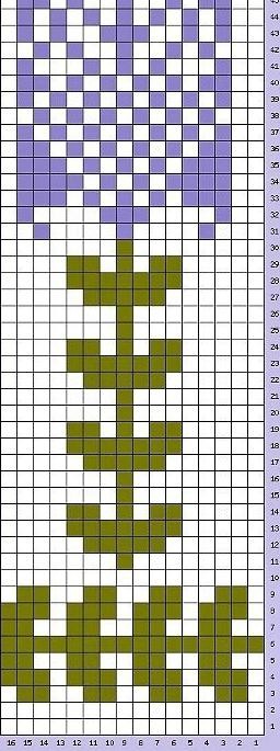 Лаванда жаккардом