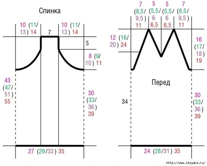 Изящный топ спицами на тонких бретелях