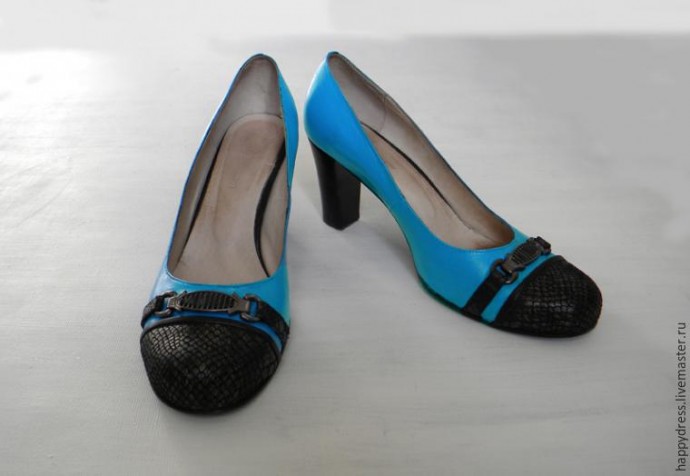 Легко преображаем черный туфли в яркие и эффектные
