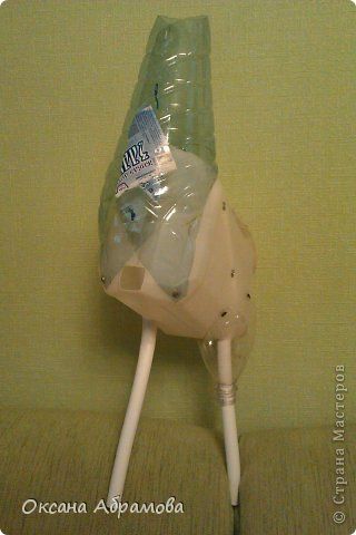 Петушок ​из пластиковых бутылок