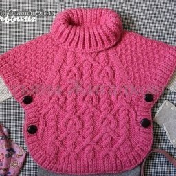 Пончо для маленькой модницы