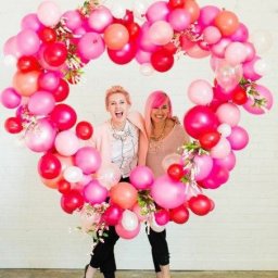 Сердце из воздушных шариков