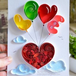 Сердечки в технике квиллинг